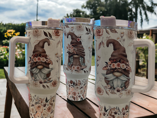 40oz Stanley Style Thirst Quencher Tumblers - gnomes