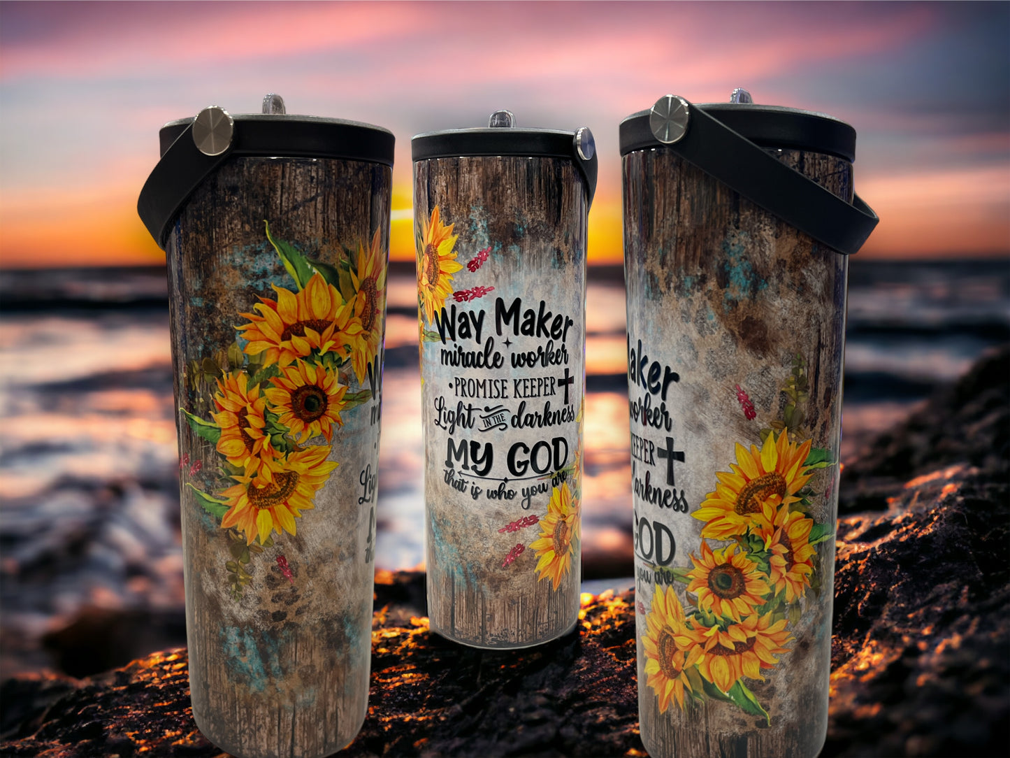 20oz Water Bottles - Faith Way Maker