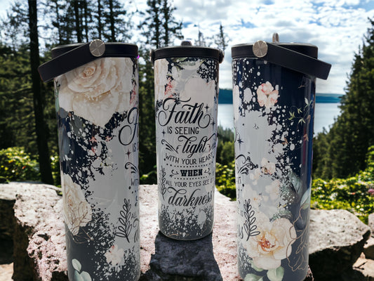 20oz Water Bottles - Faith