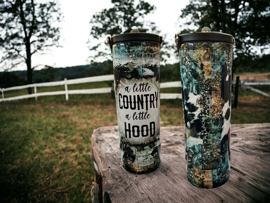 20oz Water Bottles -A little country A little hood