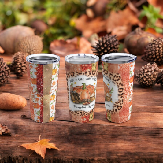 Fall Pumpkin Travel Tumbler 20oz          300-3