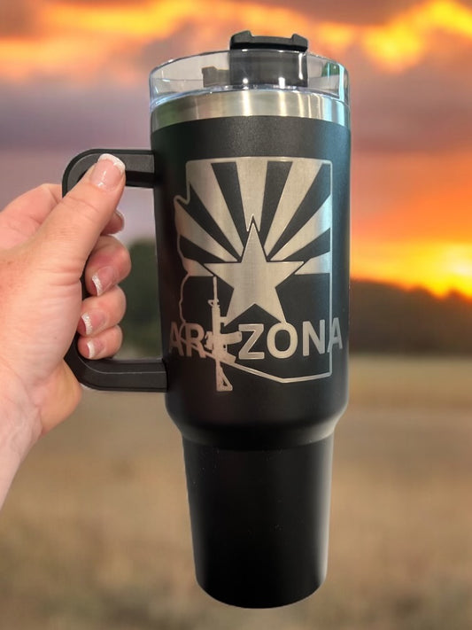 40oz Stanley Style Thirst Quencher Tumblers- AR Arizona