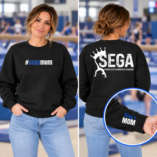 SEGA Gymnastics Mom Sweatshirts | Personalized Team Pride