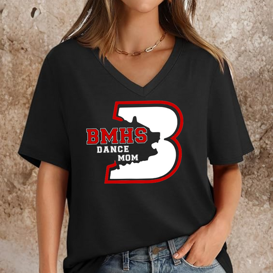 Bradshaw Mountain Dance Team V-Neck Shirt – Women’s Short Sleeve Loose Fit Spirit Wear Top