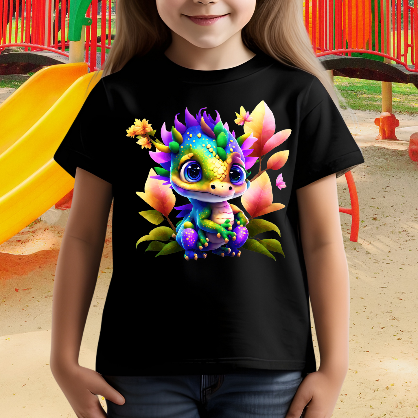 Children's Shirt -Cute Dragon          13-22