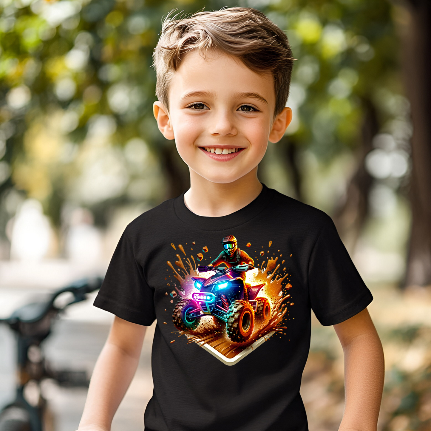 Quad, 4 Wheeler -Children's Boys T Shirts