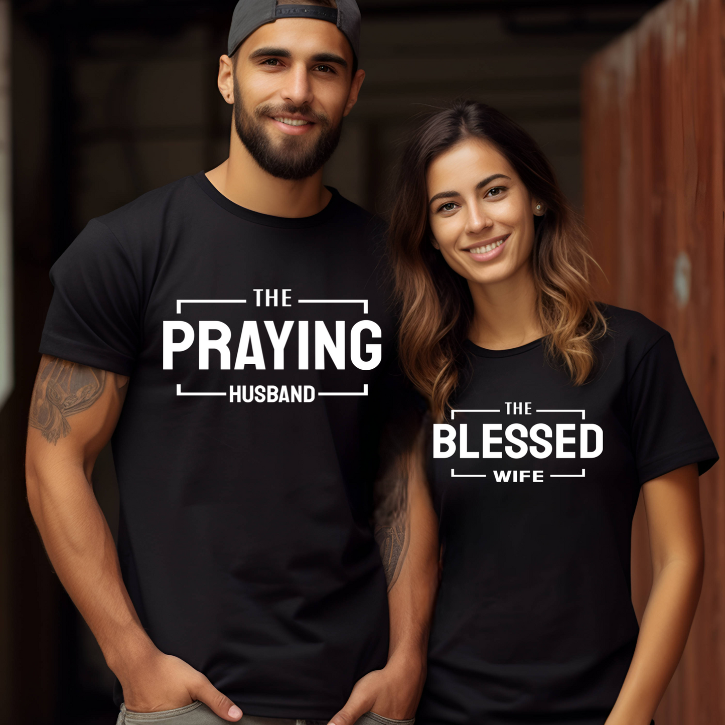 Praying Husband/Wife, Couple Love T shirts, Hoodies and Sweatshirts