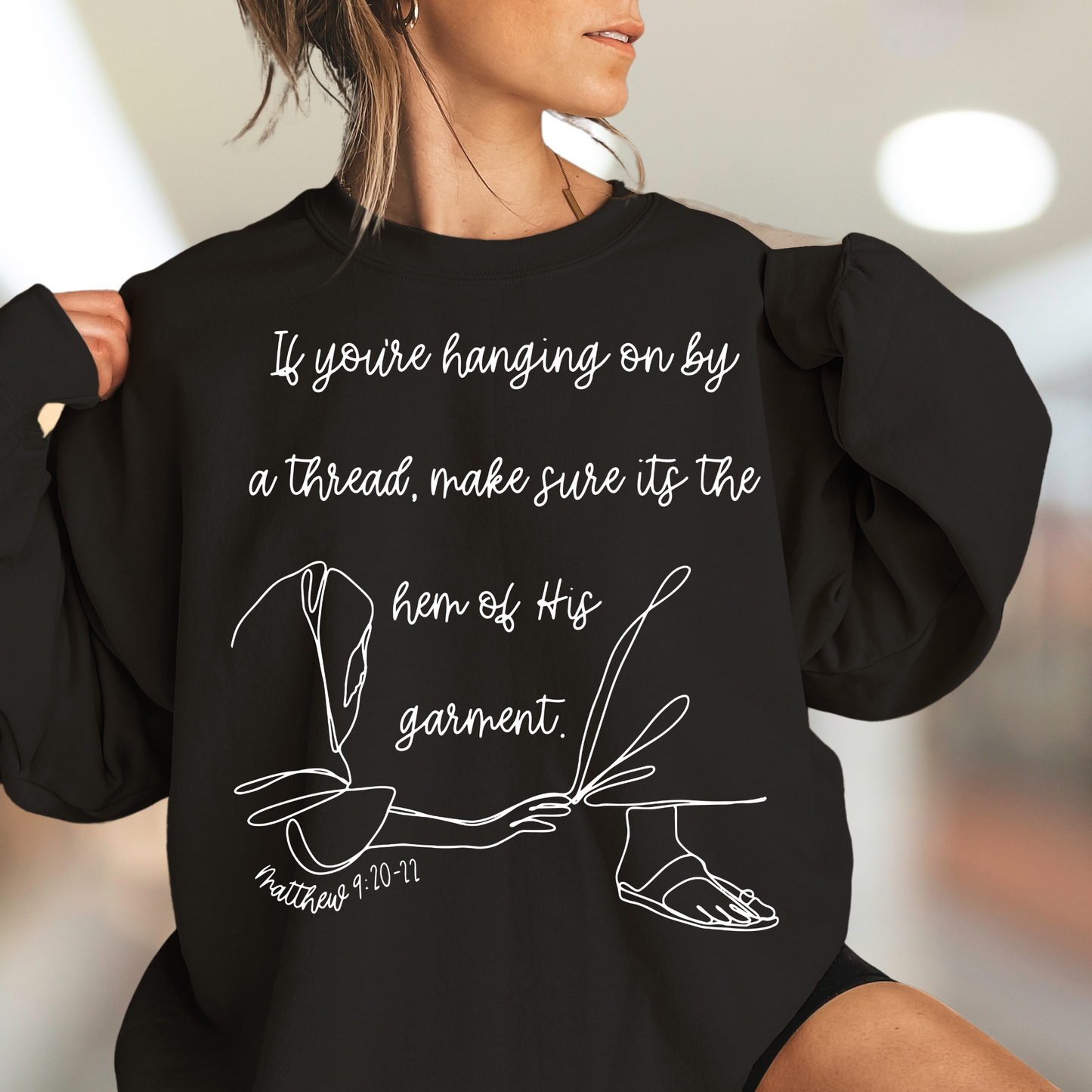 Hem of His Garment – Trendy Christian Shirt | Matthew 9:21 Bible Verse Tee, Hoodie, Sweatshirt