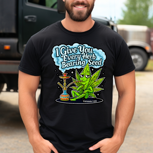 I’ll Give You Every Herb Bearing Seed” Graphic Tee & Hoodie,  Cotton T-Shirt, Hoodie
