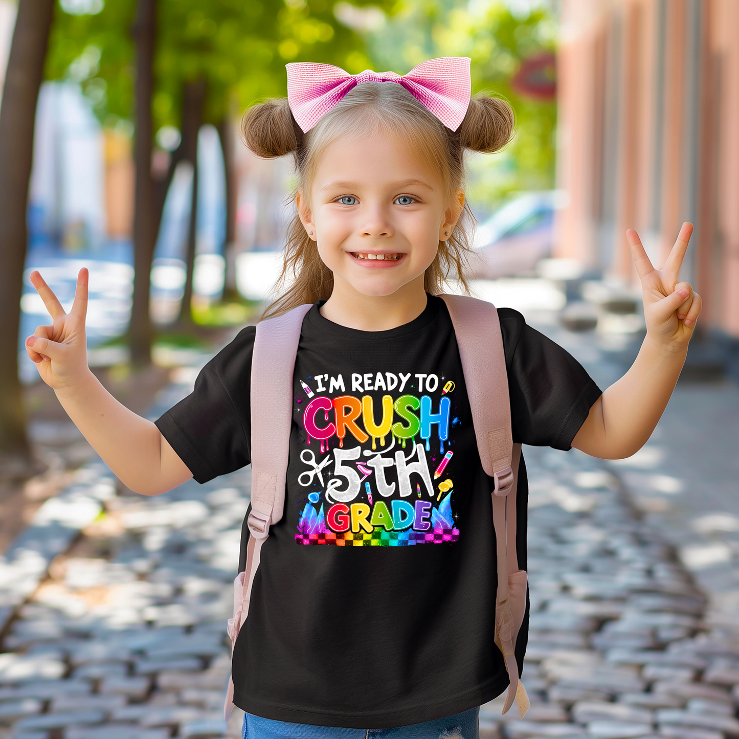 Im Ready to Crush 1st Grade- Back to School Just Got WAY Cuter -Children's T Shirt