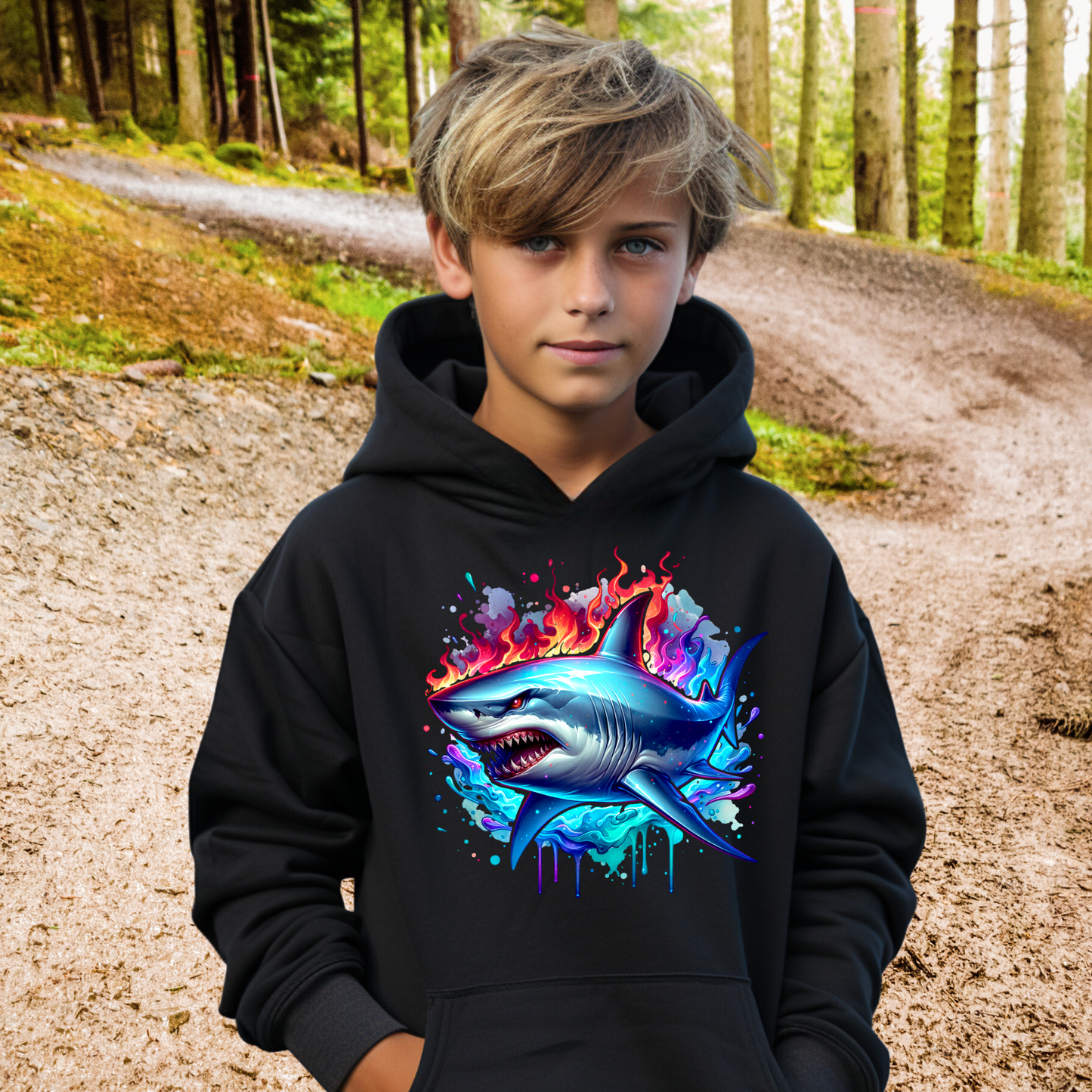 Shark -Children's Boys T Shirts