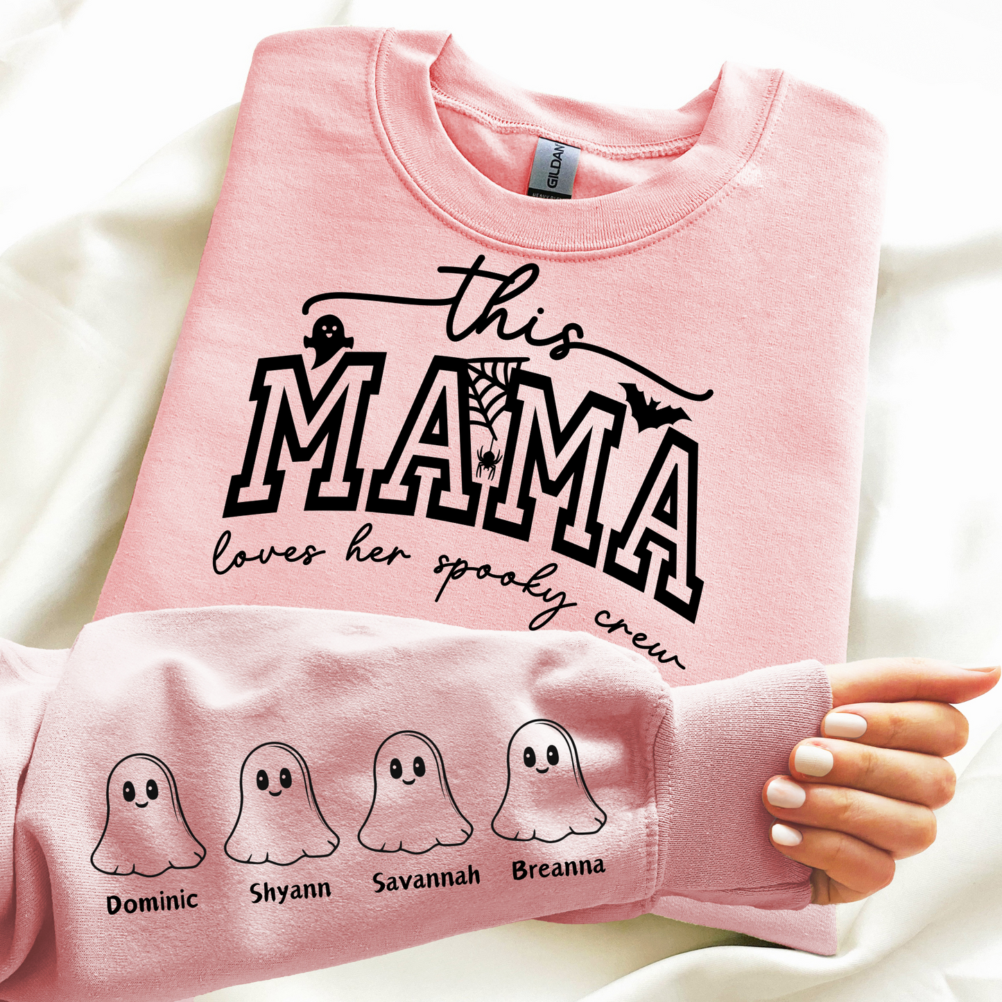 Women's T Shirts - Mama Loves Her Boos Personalized T shirts, Hoodies and Sweatshirts