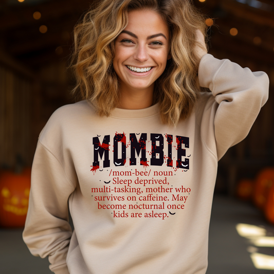 💤☕ Mombie T-Shirt – For Sleep-Deprived Moms Who Run on Caffeine