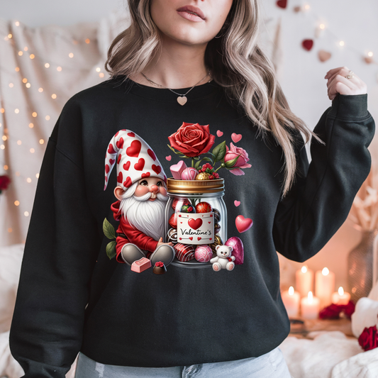Women's Valentines -T shirts, Hoodies and Sweatshirts- Gnome Roses