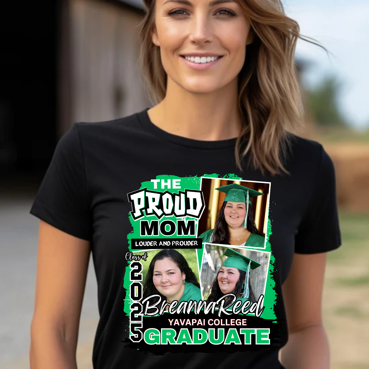 Proud Mom/Grandma/Sister/Brother Custom Graduation T-shirt