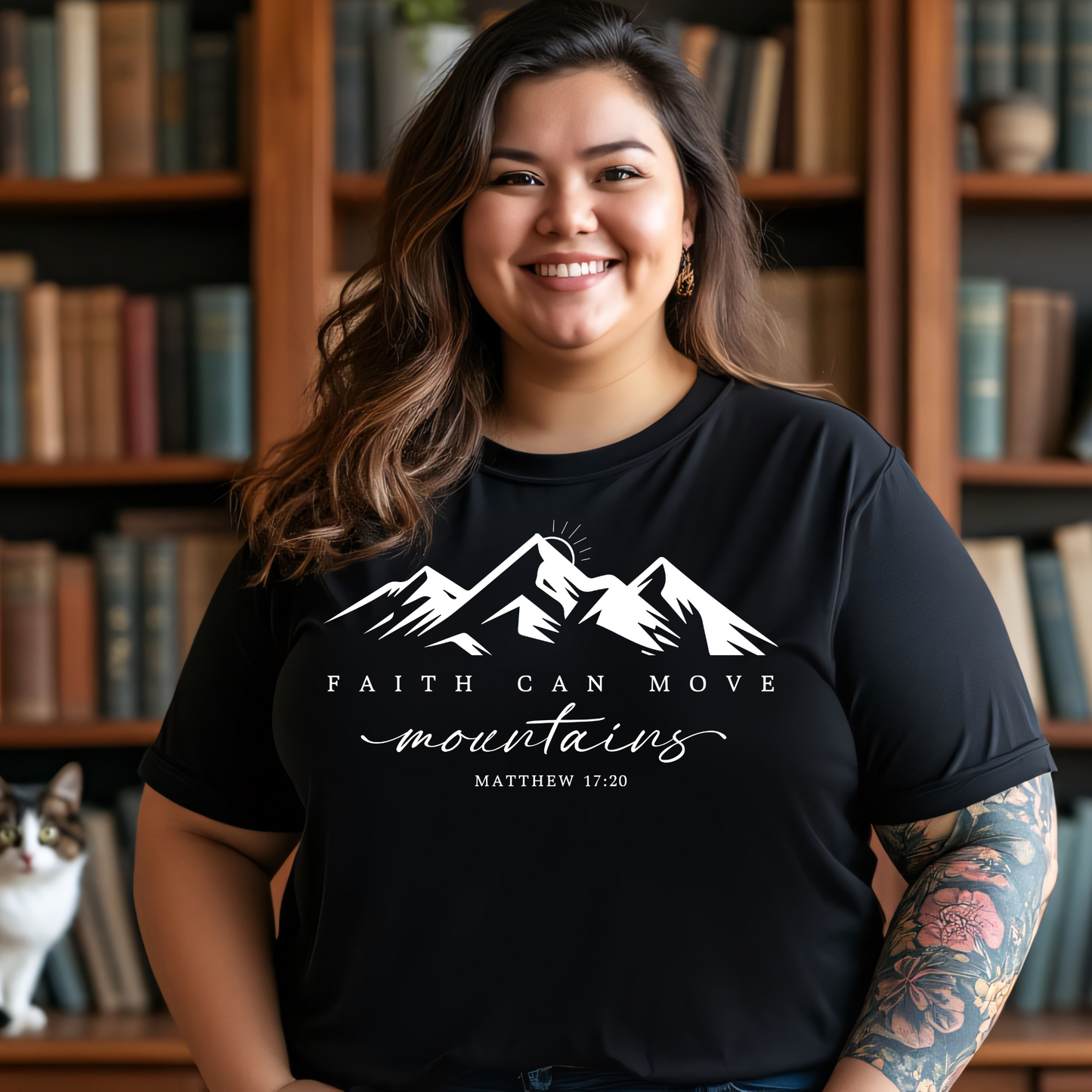 Faith Can Move Mountains – Christian T-Shirt