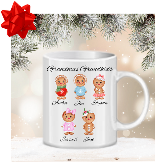 Grandma's Gingerbread Grandkids 11oz Ceramic Mug